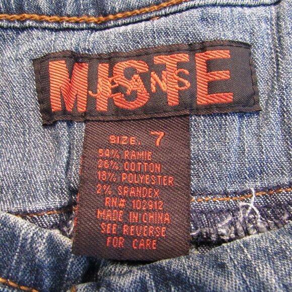 Miste Stretch Jeans Flare Cut Medium Wash Size 7 Women’s with Belt NWT - Picture 8 of 8